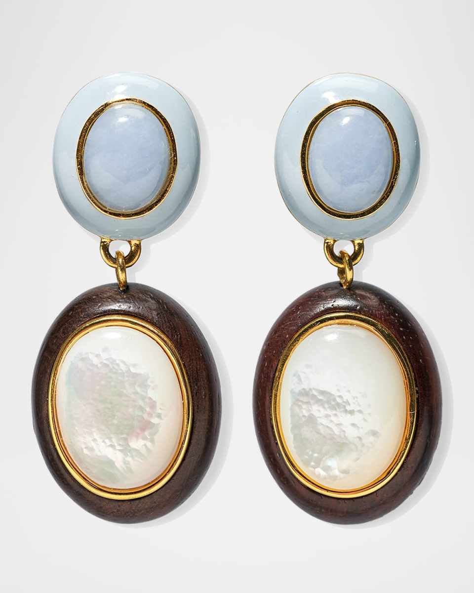 Papaya Earrings in Pearl